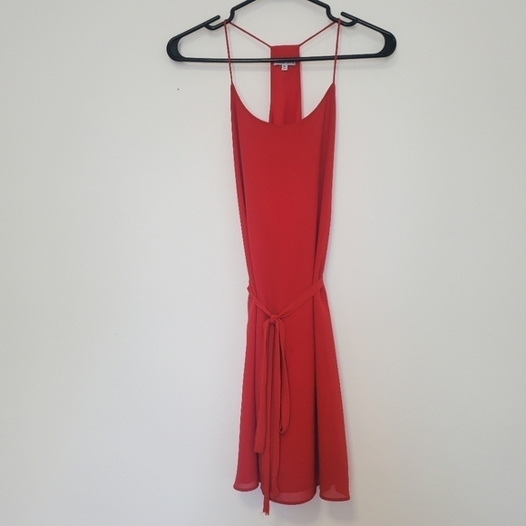 Naked Zebra Red Dress with waist tie - Picture 5 of 6